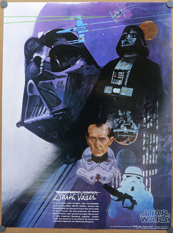 "Star Wars", Poster 1 and 2 of Original Star Wars and Coca-Cola Promotional Tie-in Movie Poster 1977, (18″ X 24″)