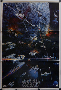 "Star Wars", Original Vinyl Record LP Album Rare Promotional Poster 1977, 22 x 33 inches