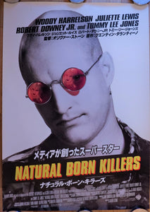 "Natural Born Killers", Original Release Japanese Movie Poster 1994, LARGE, B1 Size (70.7x100cm)
