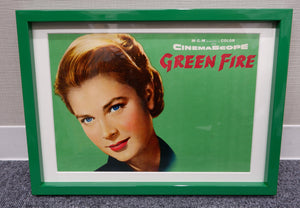 "Green Fire", Original Release Japanese Movie Pamphlet-Poster 1954, Ultra Rare, FRAMED, B5 Size