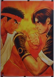 "SNK vs. Capcom", Original Release Japanese promotional poster 1999, B2 Size