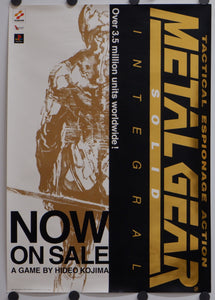 "Metal Gear Solid", Original Release Japanese KONAMI promotional poster 1998, Extremely Rare, B3 Size