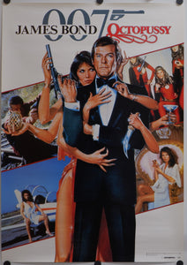 "Octopussy", Original Release Japanese James Bond Movie Poster 1983, Rare Yamakatsu Edition Style B, B2 Size