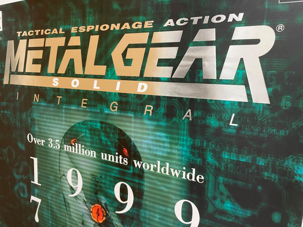 "Metal Gear Solid", Original Release Japanese KONAMI promotional poster 1998, Extremely Rare, B2 Size