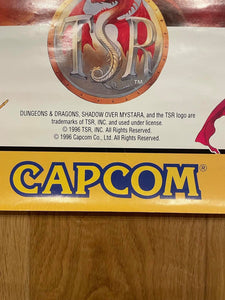 "Dungeons & Dragons: Shadow over Mystara", Original Release Japanese CAPCOM promotional poster 1996, Extremely Rare, B1 Size