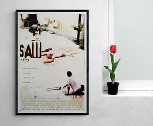 "Saw", Original Japanese Movie Poster 2004, B2 Size (51 x 73cm)