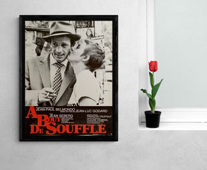 "Breathless" (A Bout De Souffle), Original Re-Release Japanese Movie Poster 1998, B2 Size (51 x 73cm)