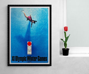"Sapporo 1972: Winter Olympic Games", Original Release Japanese Movie Poster 1971, B2 Size (51 x 73cm)