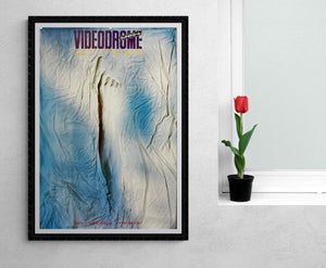 "Videodrome" (ビデオドローム), Original Re-Release Japanese Movie Poster 1987, B2 Size (51 x 73cm)