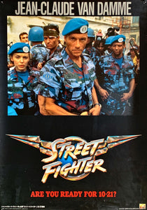 "Street Fighter", Original Release Japanese Movie Poster 1994, B2 Size (51 x 73cm)