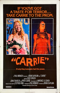 "Carrie", Original First Release US ONE SHEET Movie Poster 1976, Size (27 x 41")