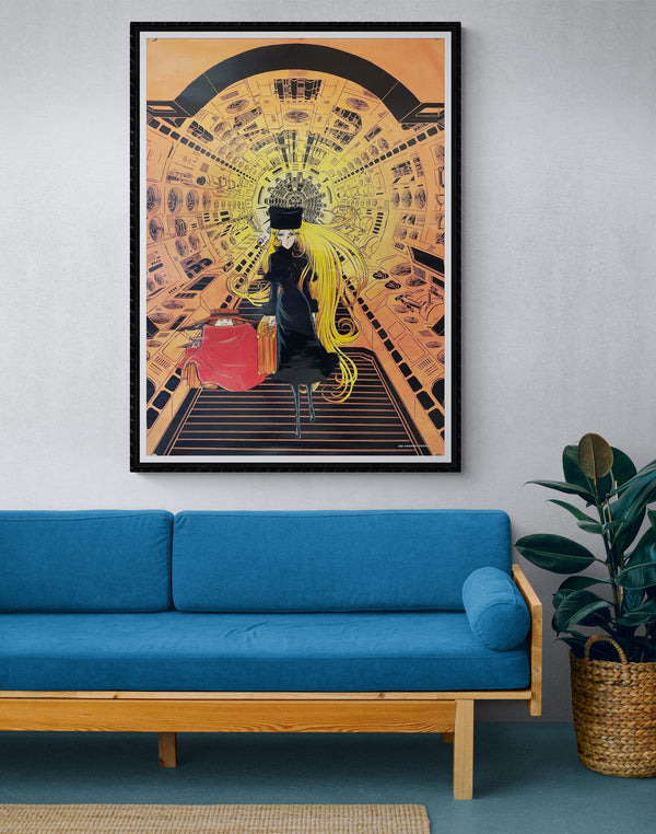 "Adieu Galaxy Express 999", Original Promotional Japanese Movie Poster 1980`s, Rare, A1 Size (60 x 84 cm)