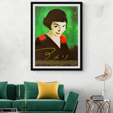Load image into Gallery viewer, &quot;Amelie&quot;, Original Release Japanese Movie Poster 2001, RARE, B1 Size (Green Version)
