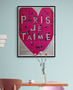 "Paris, je t'aime", Original Release Japanese Movie Poster 2006, B2 Size