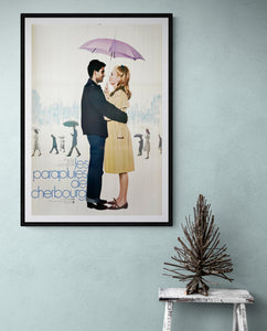 "The Umbrellas of Cherbourg", Original Release Japanese Movie Poster 1964, B2 Size (51 cm x 73 cm)