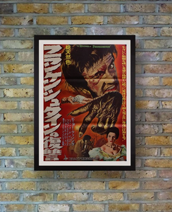 "The Revenge of Frankenstein", Original Release Japanese Movie Poster 1958, Ultra Rare, B2 Size